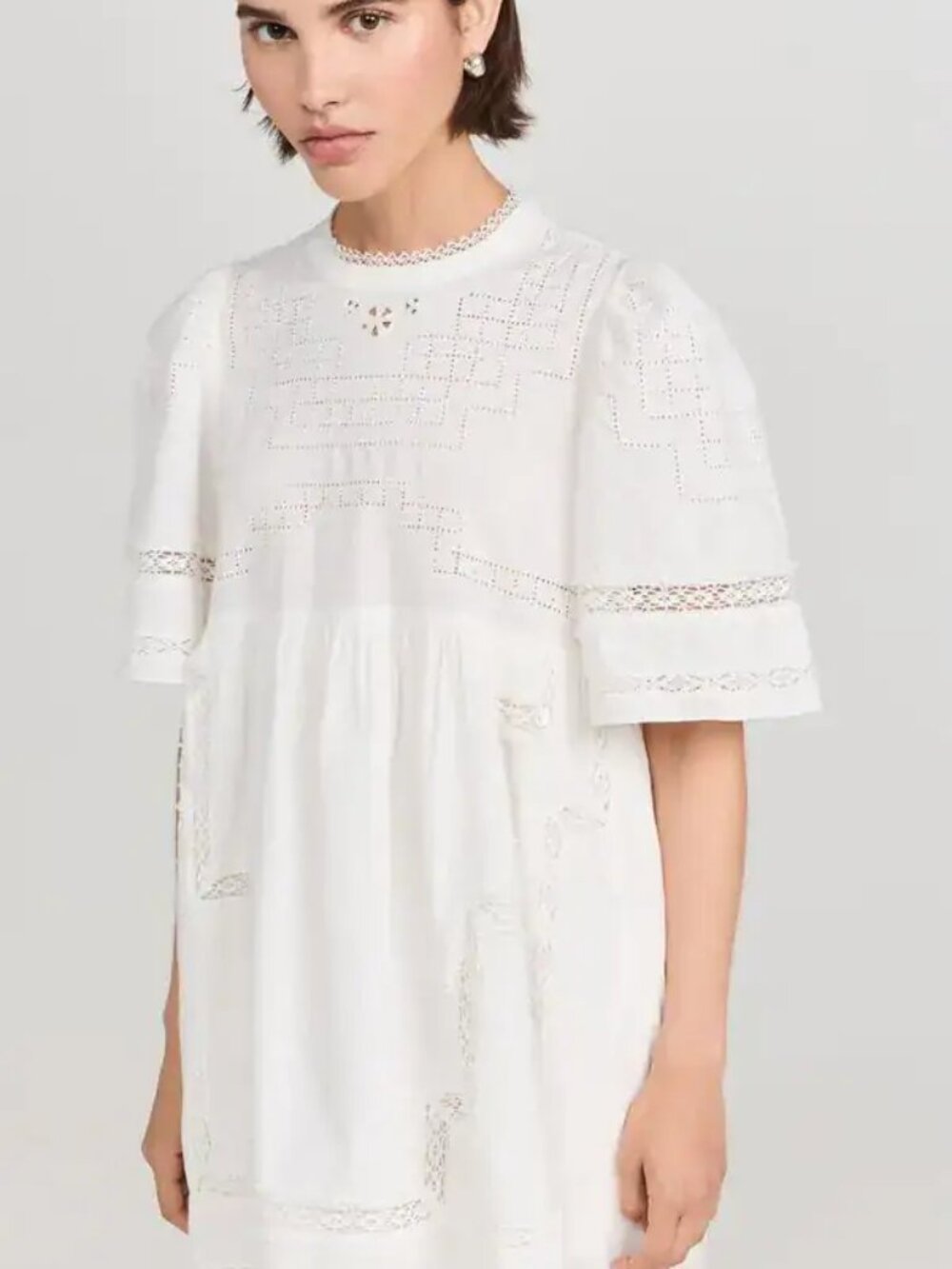SEA NY Lilith Mini Dress - White - Worn Once, Drycleaned - Sz M - Picture 2 of 8